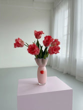 Load image into Gallery viewer, Oversized ruffled parrot artificial tulips in a vase
