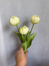 Load image into Gallery viewer, White real touch tulips
