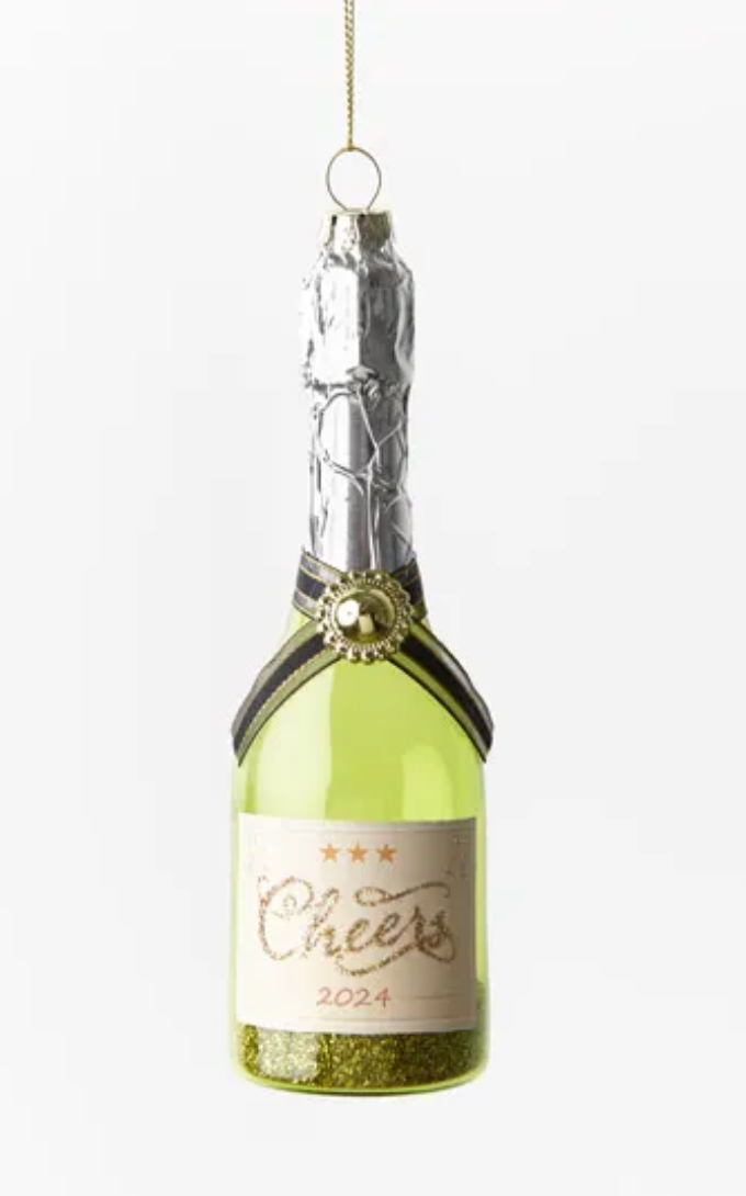 Champagne Bottle Ornament