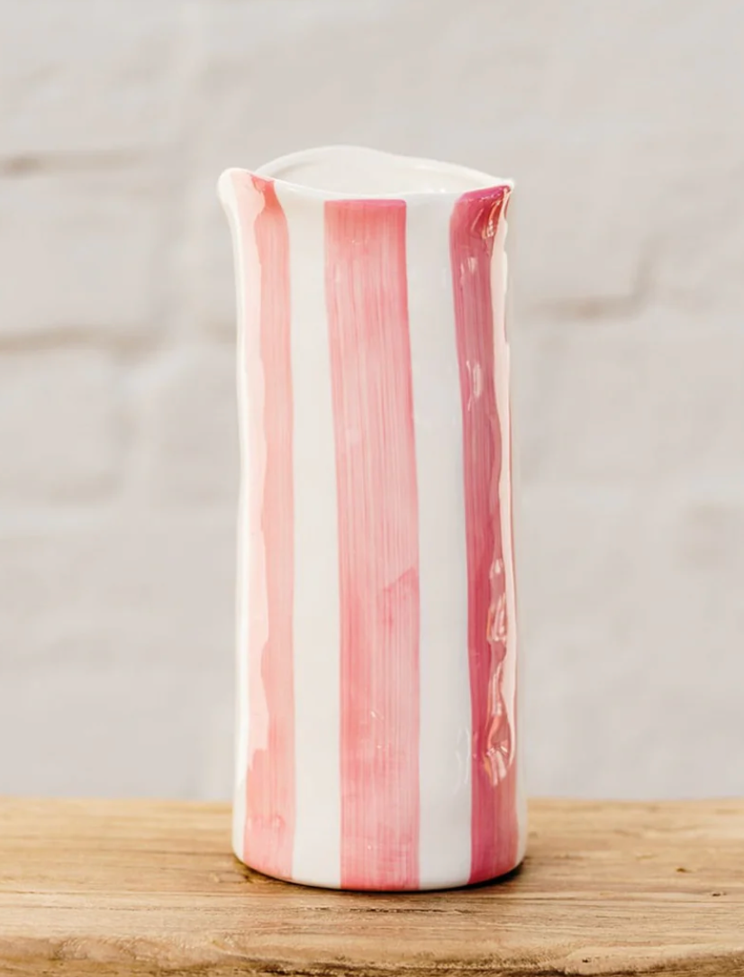 Medium Pink Stripe Vase